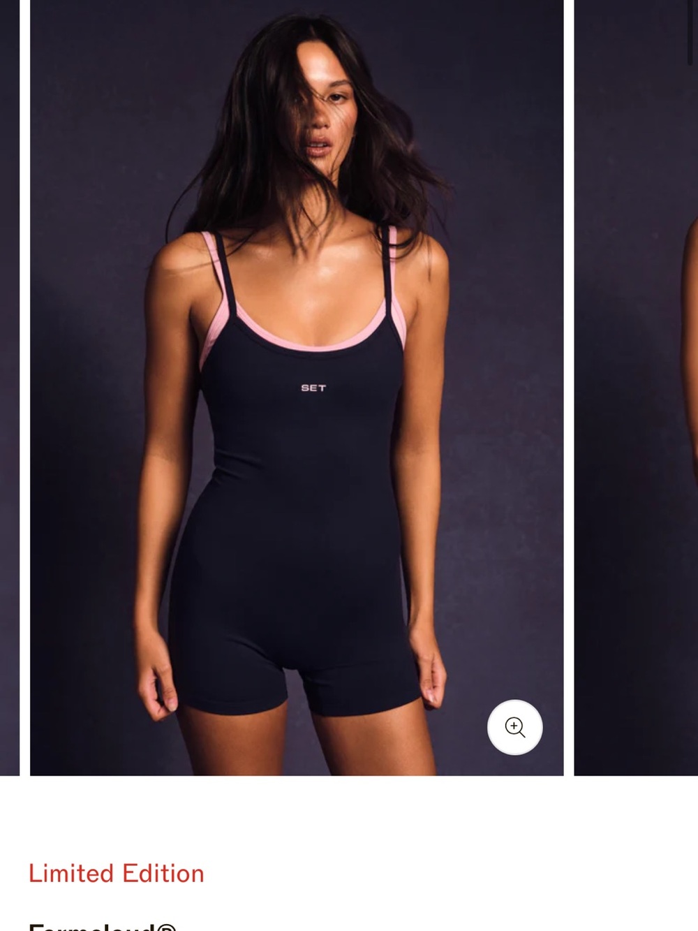 SET Navy & Pink Strappy Unitard Romper- sold out!! Birthday Drop!